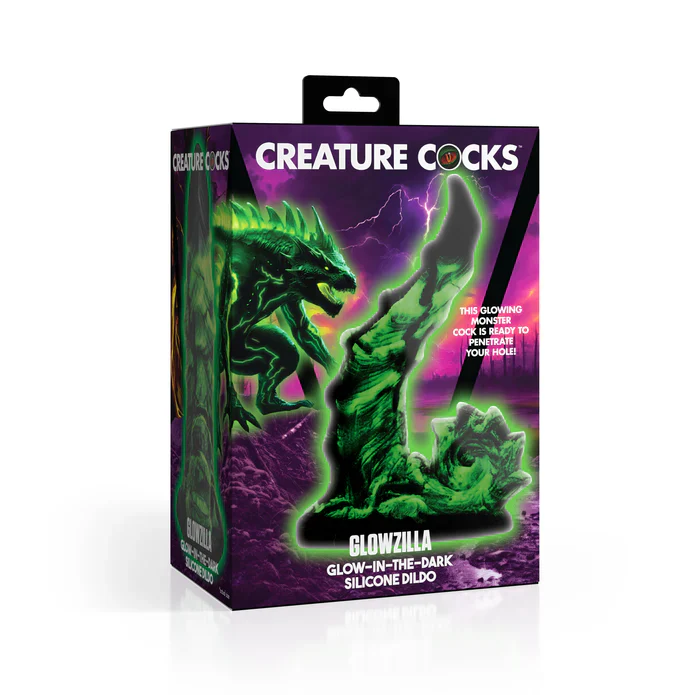 Creature Cock Glowzilla Glow-In-The-Dark Silicone Dildo - Image 6