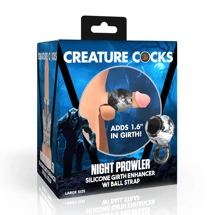Creature Cock Night Prowler Silicone Penis Sleeve + Ball Stretcher - Image 8