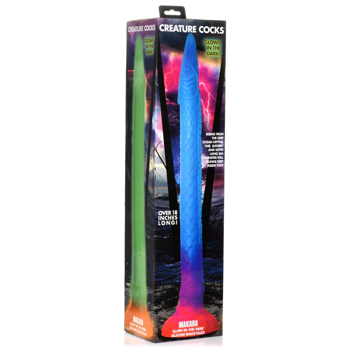 Creature Cocks Makara Glow-In-The-Dark Silicone Snake Dildo - Image 7