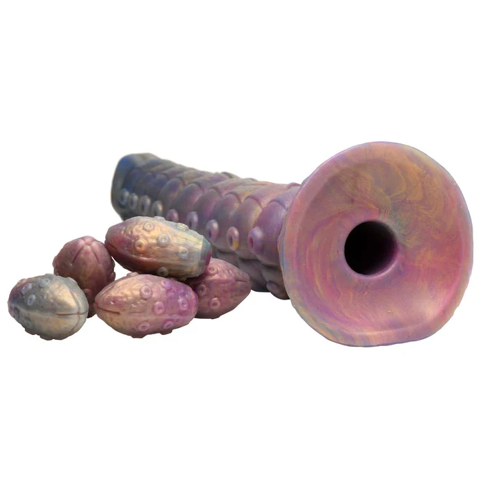 Creature Cocks Deep Invader Tentacle Ovipositor Silicone Dildo with Eggs - Image 8