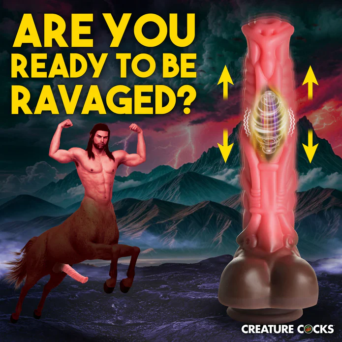 Creature Cocks Deluxe Centaur Thrusting & Vibrating Silicone Dildo - Image 2