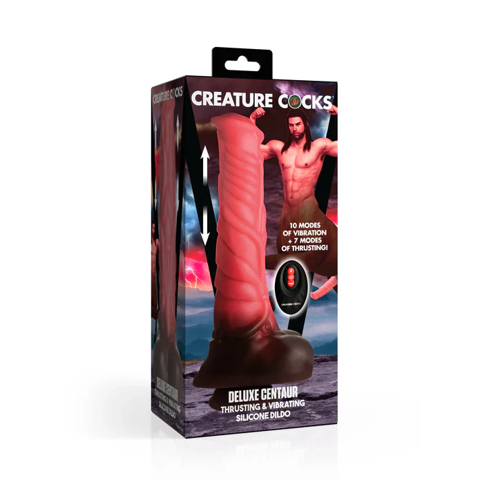 Creature Cocks Deluxe Centaur Thrusting & Vibrating Silicone Dildo - Image 9