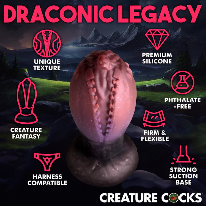 Creature Cocks Dragon Hatch Silicone Egg - XL - Image 5