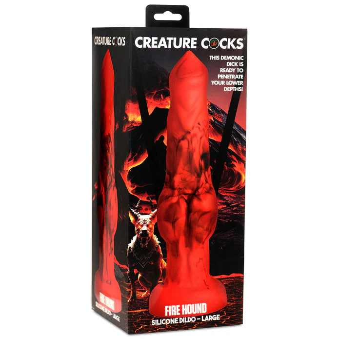 Creature Cocks Fire Hound Silicone Dildo - Large - Image 10