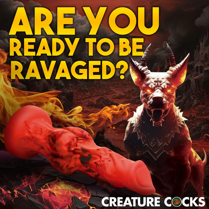 Creature Cocks Fire Hound Silicone Dildo - Large - Image 4