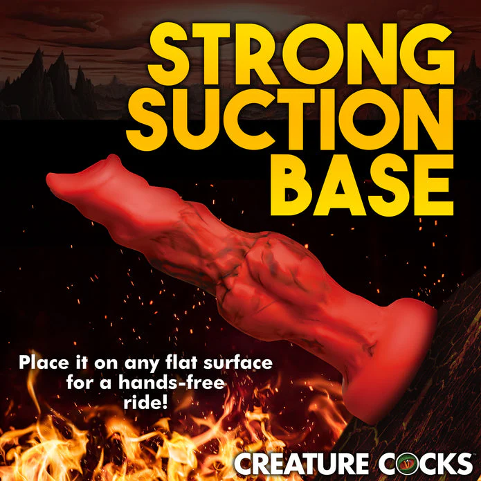 Creature Cocks Fire Hound Silicone Dildo - Small - Image 7