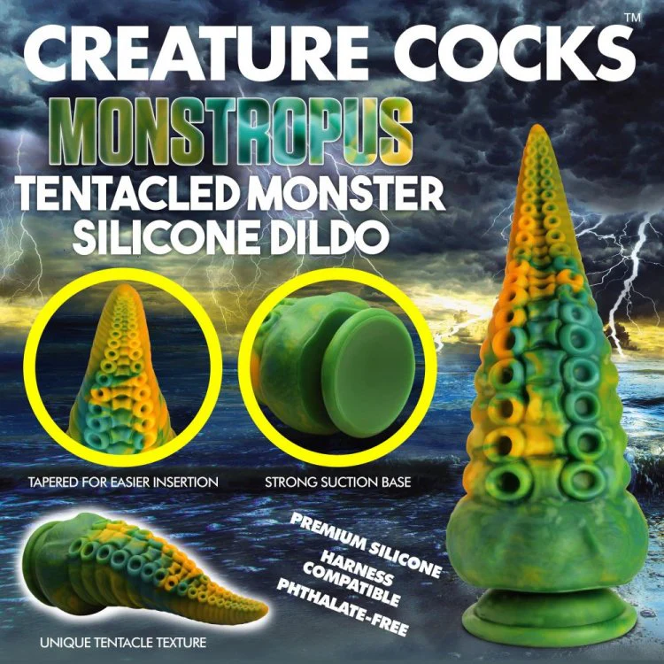 Creature Cocks Monstropus 2.0 Vibrating Tentacled Monster Silicone Dildo - Image 3
