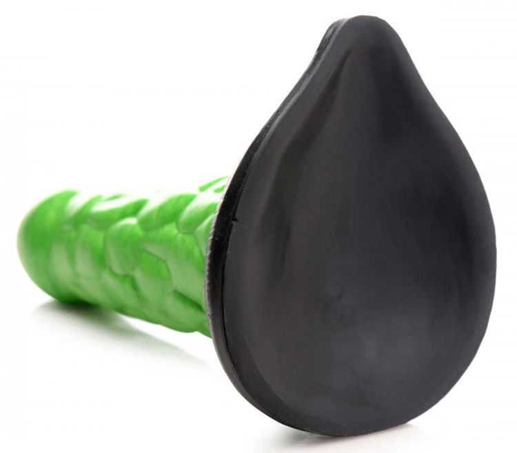 Creature Cocks Radioactive Reptile Silicone Dildo 7.5in - Green - Image 9