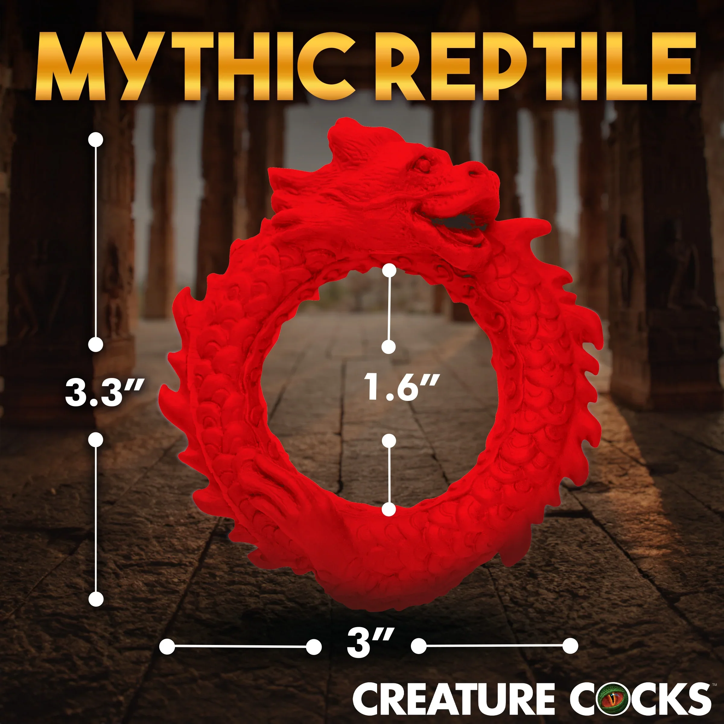 Creature Cocks Rise Of The Dragon Silicone Cock Ring - Image 7