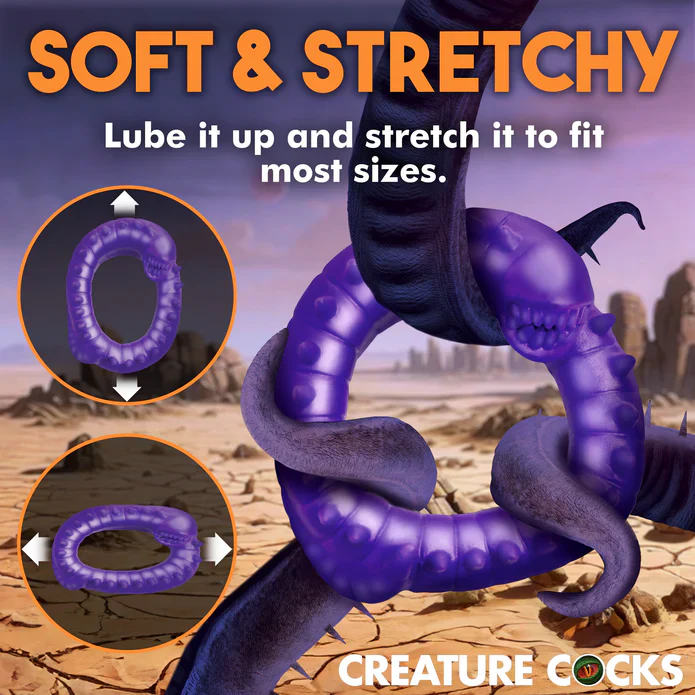 Creature Cocks Slitherine Silicone Cock Ring - Image 7