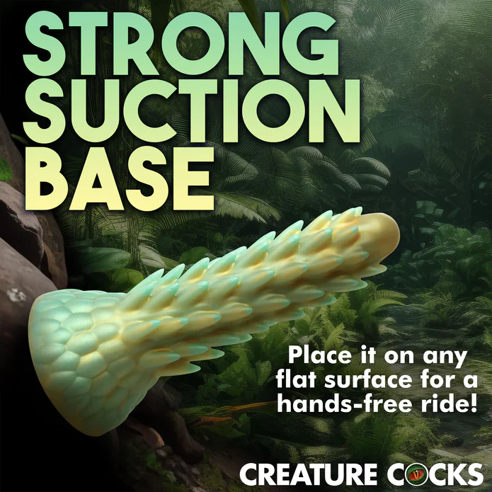 Creature Cocks Stegosaurus Spiky Reptile Silicone Dildo - Image 10