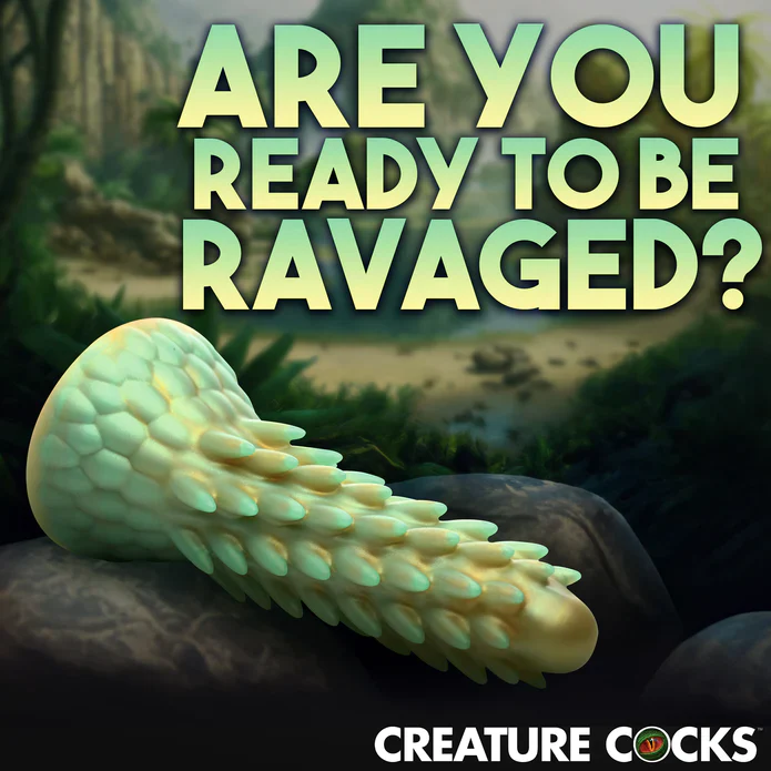 Creature Cocks Stegosaurus Spiky Reptile Silicone Dildo - Image 6