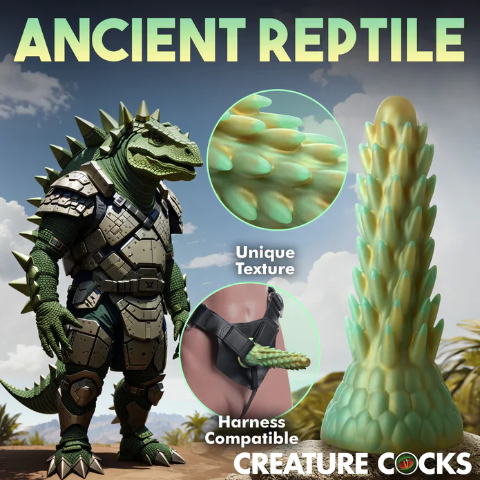 Creature Cocks Stegosaurus Spiky Reptile Silicone Dildo - Image 9