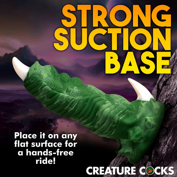 Creature Cocks Dragon Claw Silicone Dildo Green - Image 7