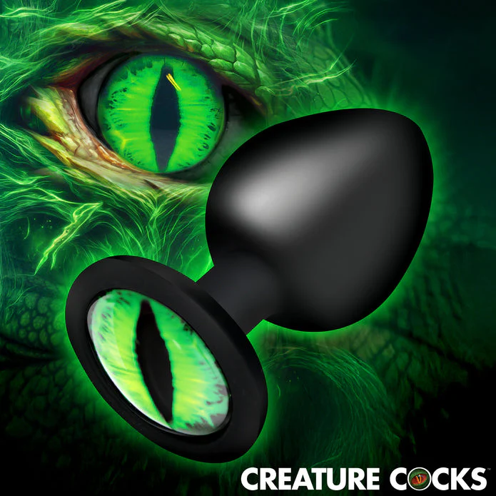 Creature Eye Green Eye Silicone Butt Plug - Large - Image 2