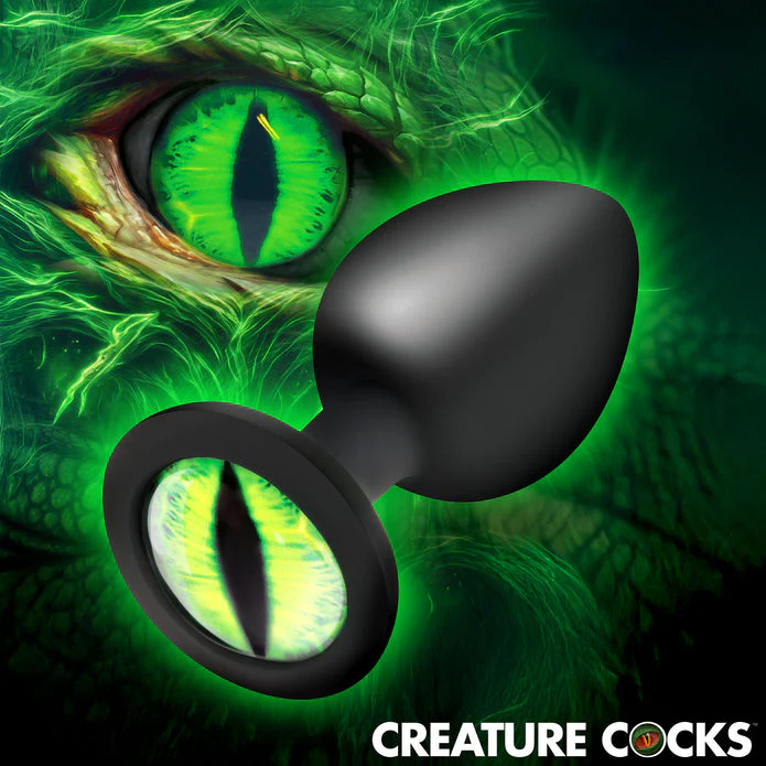 Creature Eye Green Eye Silicone Butt Plug - Medium - Image 2