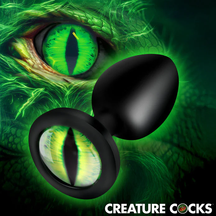 Creature Eye Green Eye Silicone Butt Plug - Small - Image 2