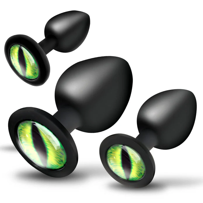 Creature Eyes Green Eye Silicone Butt Plug Set - Image 5