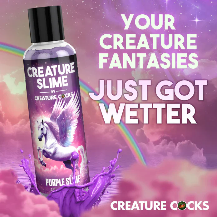 Creature Slime Purple Slime Water-Based Lubricant 4oz - Image 3