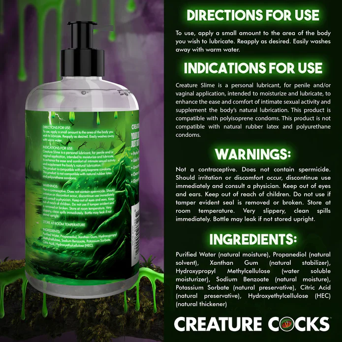 Creature Slime Water-Based Lubricant 16oz - Image 5