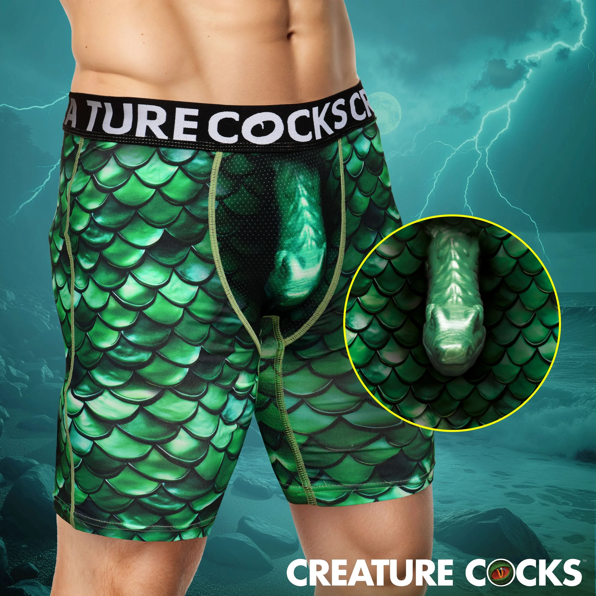 Creature Wear Cockness Monster Lake Creature Boxer Shorts - Image 2