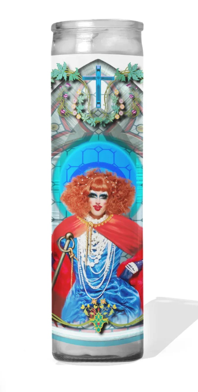 Crystal Methyd Celebrity Drag Queen Prayer Candle - Image 2