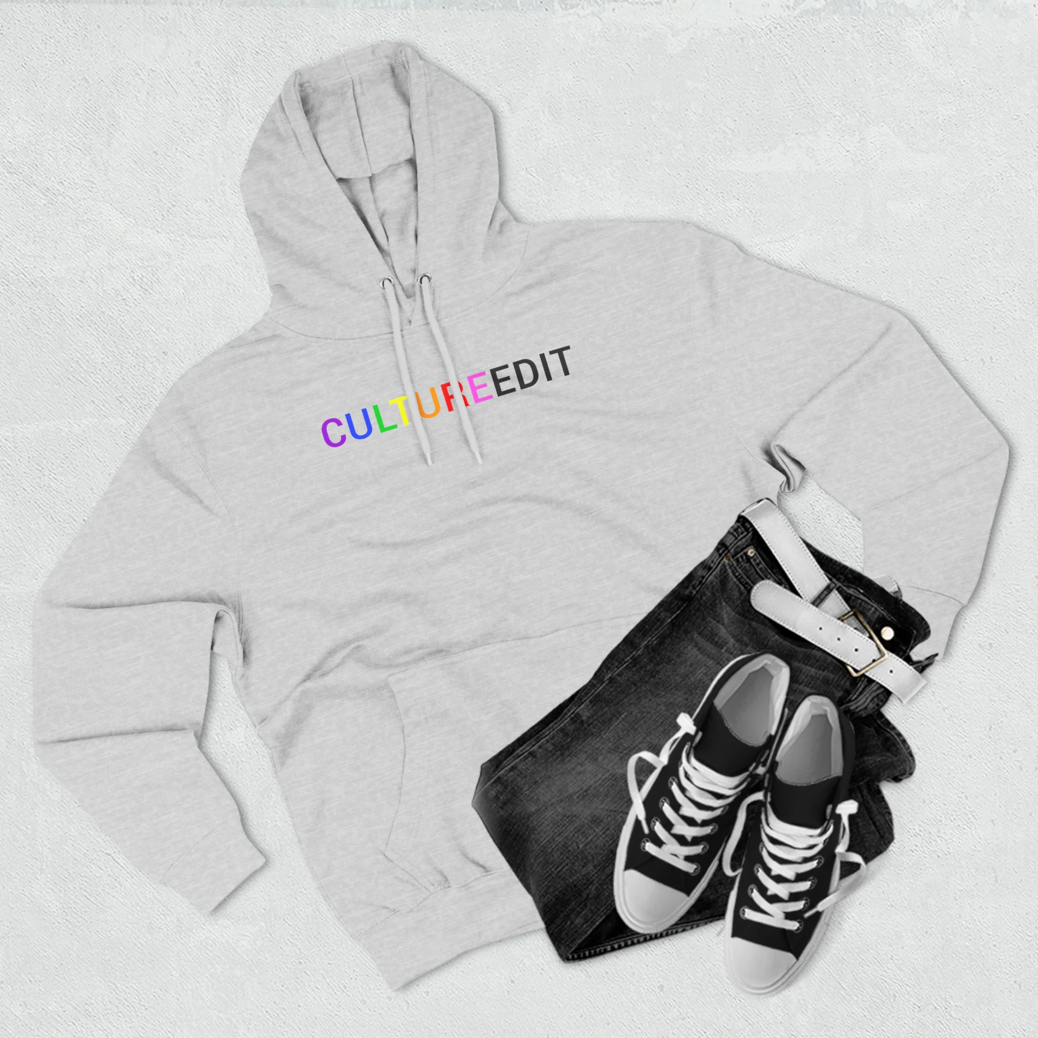 CULTUREEDIT Three-Panel Fleece Hoodie - Image 4
