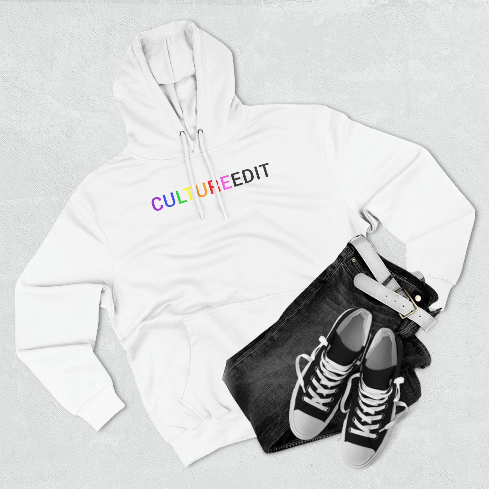 CULTUREEDIT Three-Panel Fleece Hoodie - Image 7