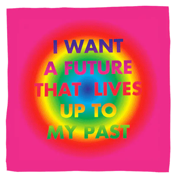 David McDiarmid x Third Drawer Down Silk Scarf: I Want a Future That Lives Up To My Past - Image 4