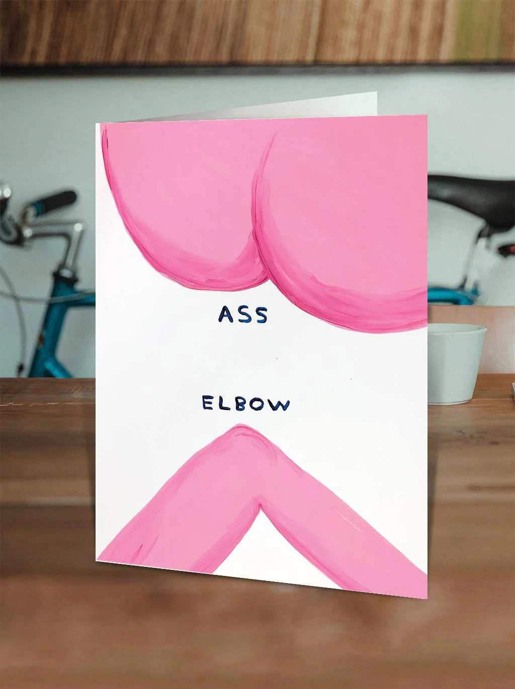 David Shrigley Greeting Card - Ass Elbow - Image 2