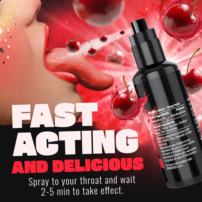 Deep Throat Cherry Numbing Spray 2oz - Image 6