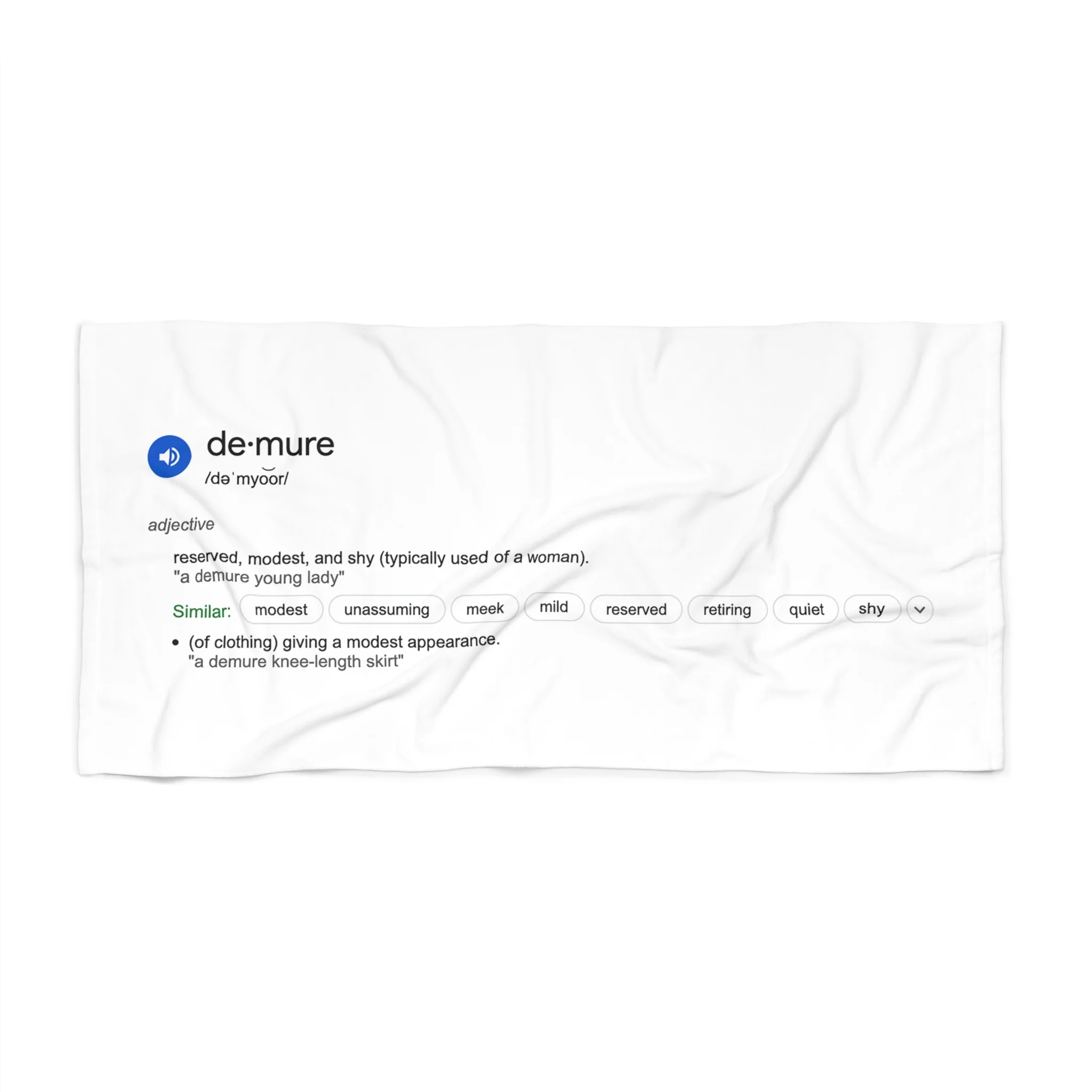 Demure Beach Towel by CULTUREEDIT - Image 2