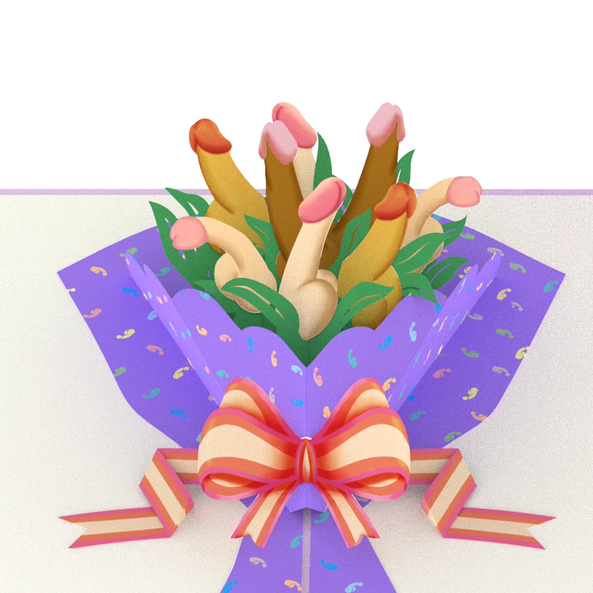 Dick Bouquet Inappropriate 3D Greeting Card - Image 2