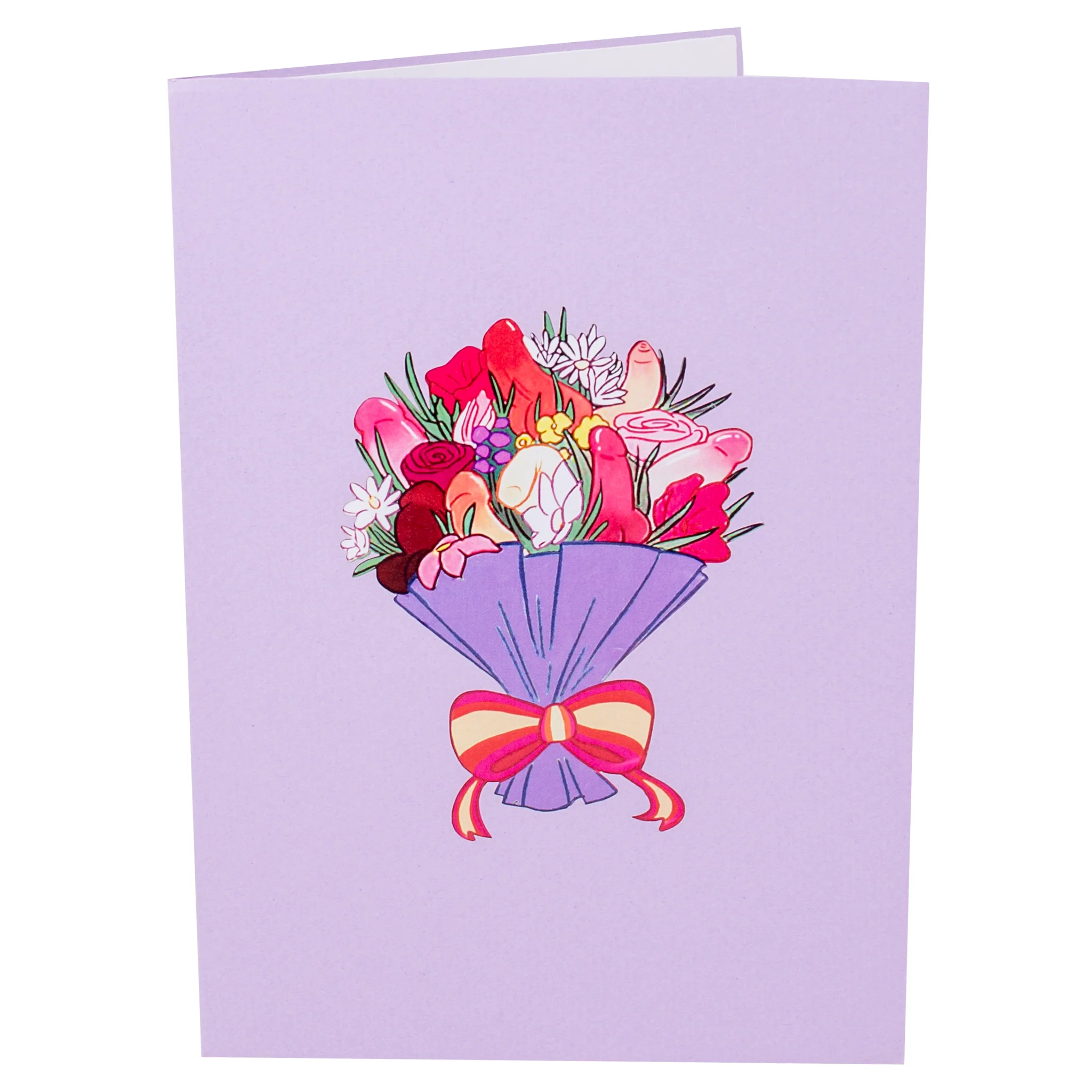Dick Bouquet Inappropriate 3D Greeting Card - Image 3