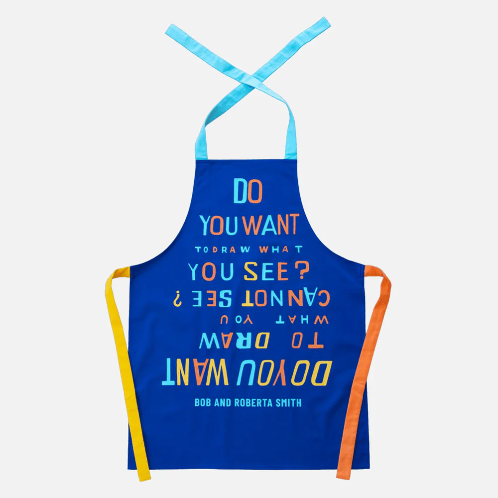 Do You Want To Draw What You See? Bob and Roberta Smith apron by Third Drawer Down - Image 2
