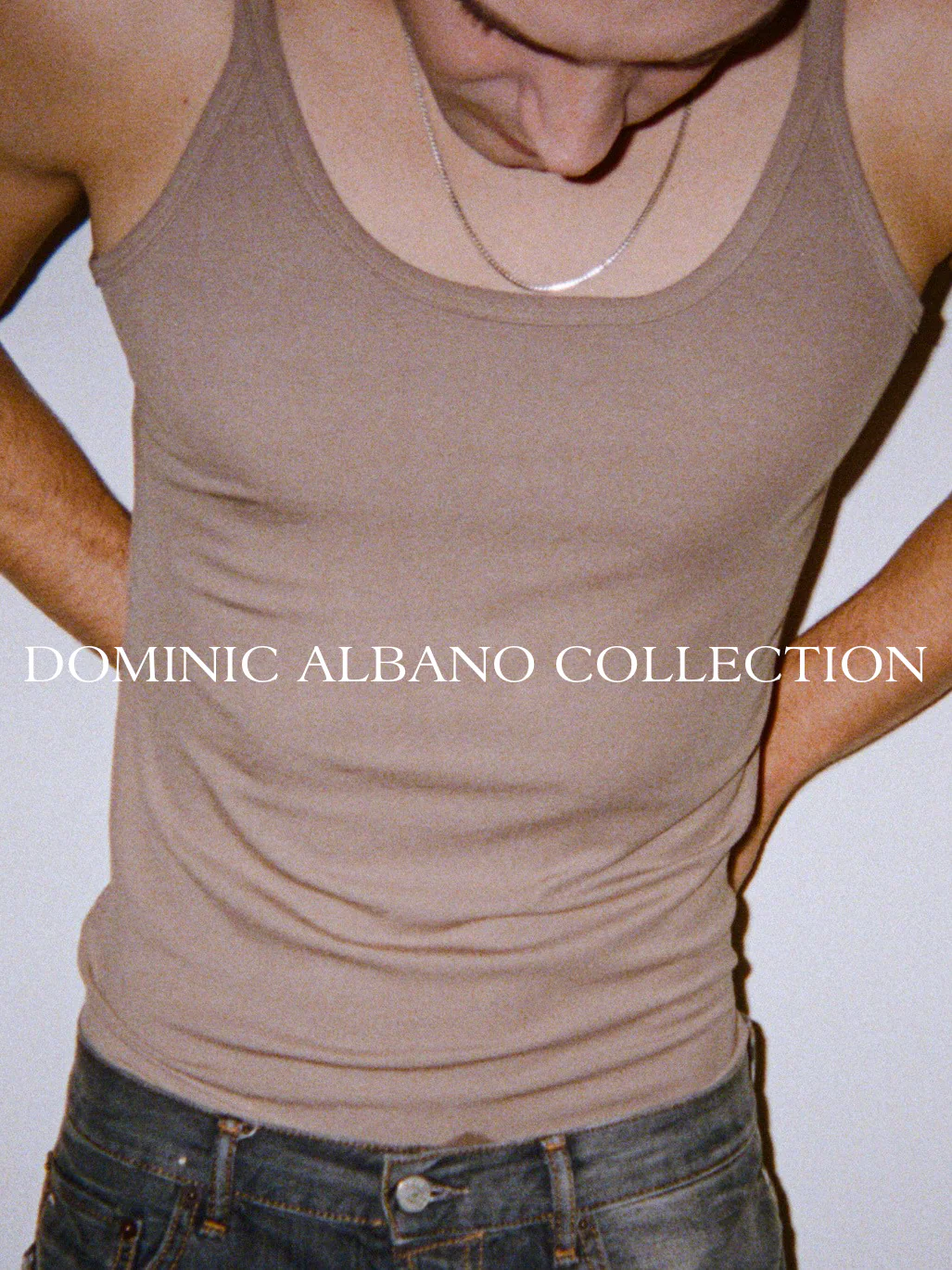 Dominic Albano Ribbed Scoop Neck Tank - Sand - Image 6