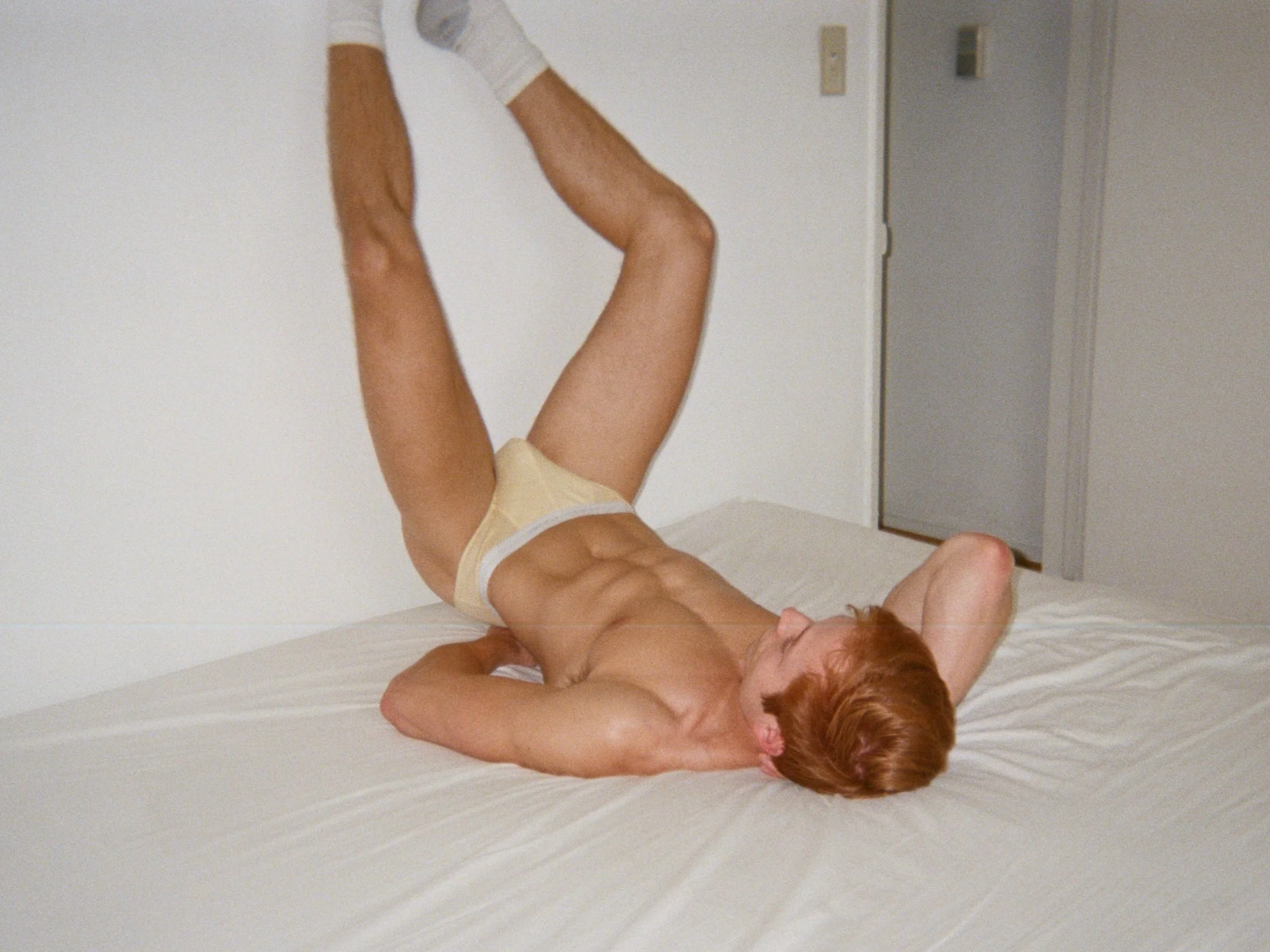 Dominic Albano Ribbed Tencel Brief - Butter - Image 9