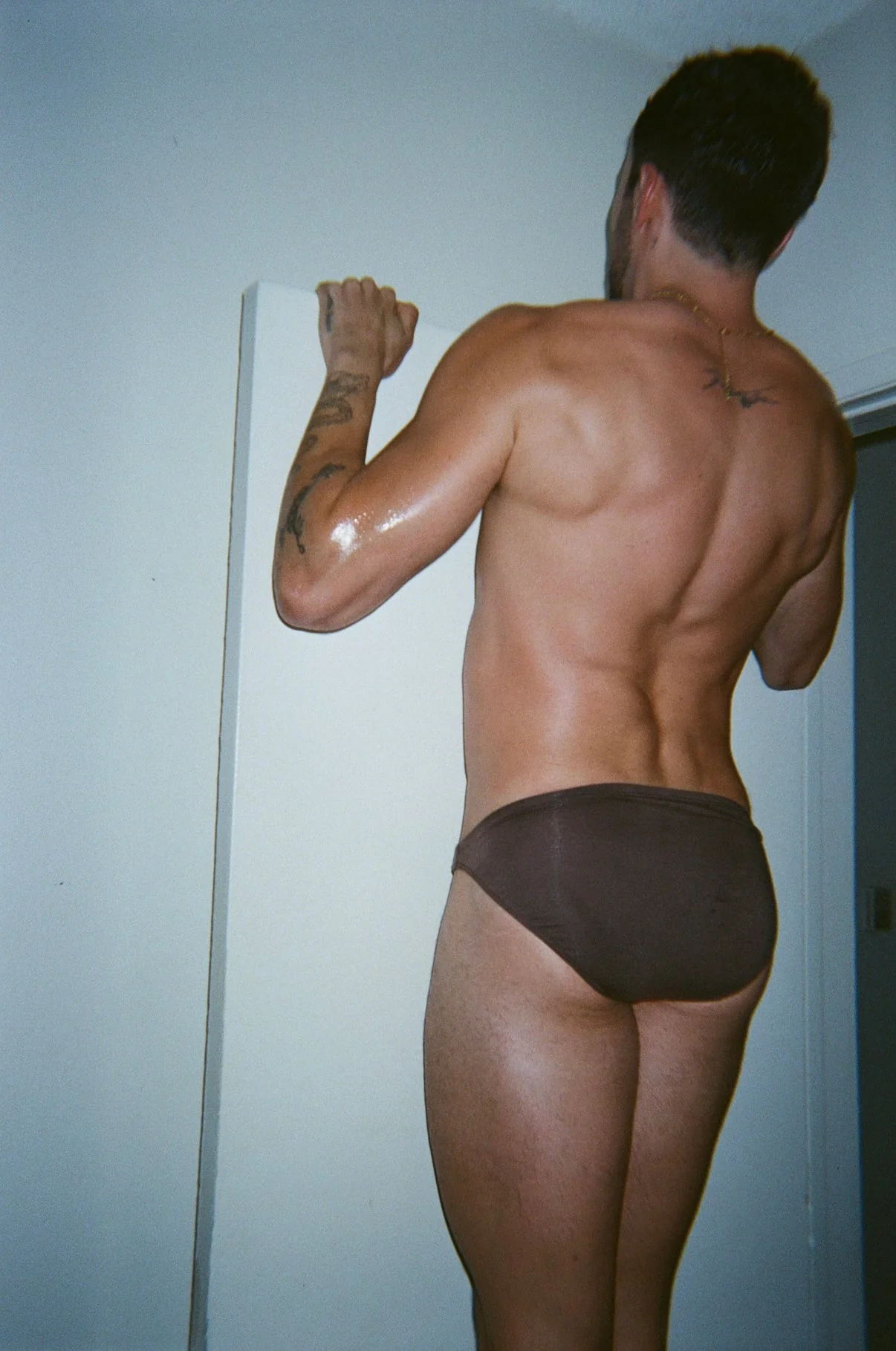 Dominic Albano Tencel Bikini Brief - Chocolate - Image 5