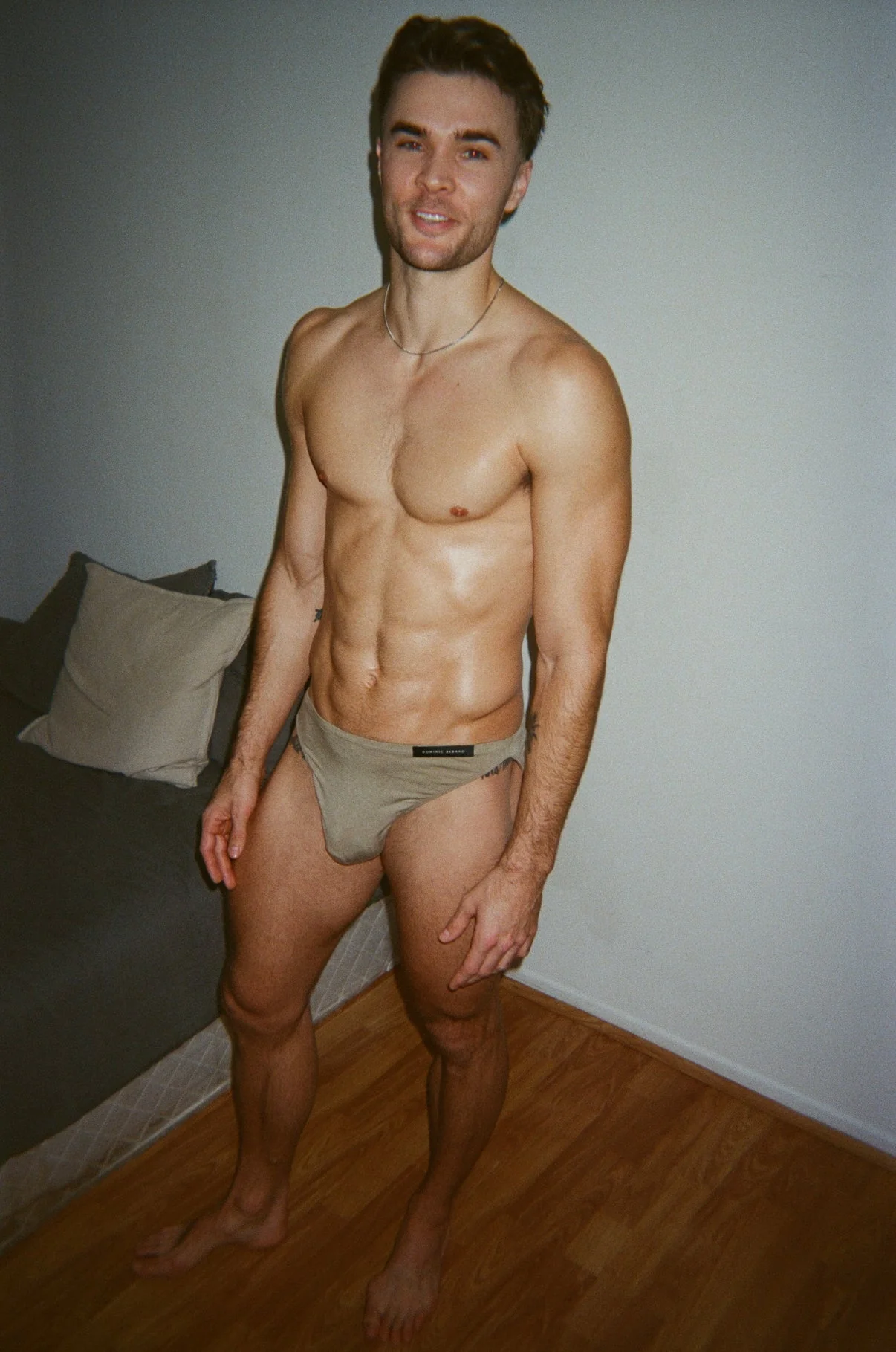 Dominic Albano Tencel Bikini Brief - Olive - Image 2