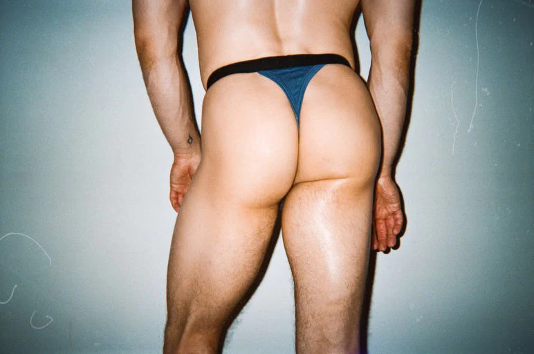 Dominic Albano Tencel Thong - Navy - Image 3