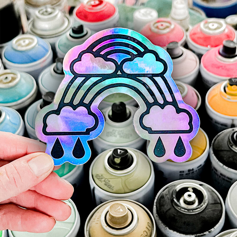 Double Rainbow By Wendy White - Die-Cut Sticker - Image 2