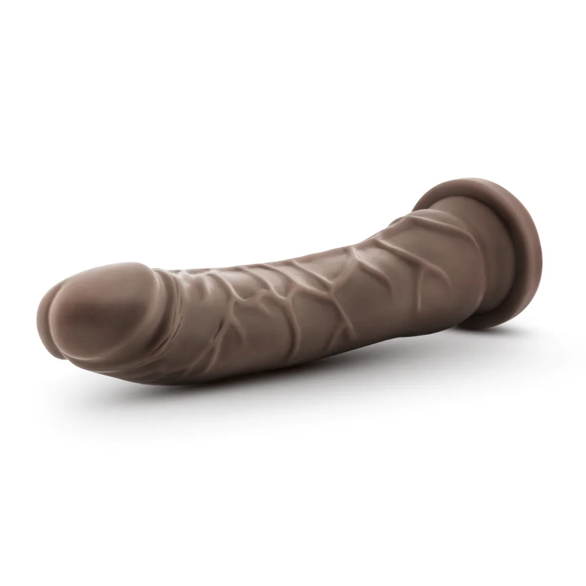 Dr. Skin Basic Realistic Curved Chocolate 9-Inch Long Dildo - Image 5