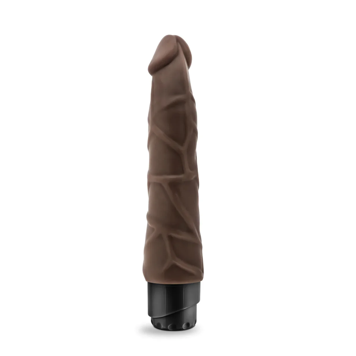 Dr. Skin Cock Vibe 1 Realistic Chocolate 9-Inch Long Vibrating Dildo - Image 8