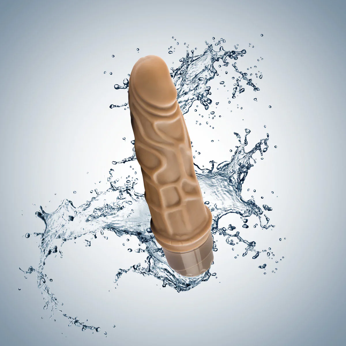 Dr. Skin Cock Vibe 3 Realistic Mocha 7.25-Inch Long Vibrating Dildo - Image 7