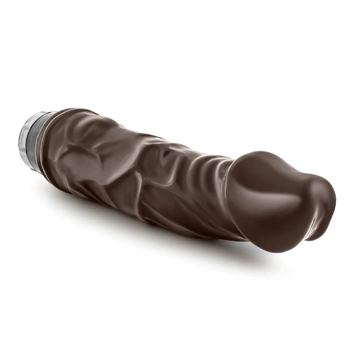 Dr. Skin Cock Vibe 6 Realistic Chocolate 9-Inch Long Vibrating Dildo - Image 4