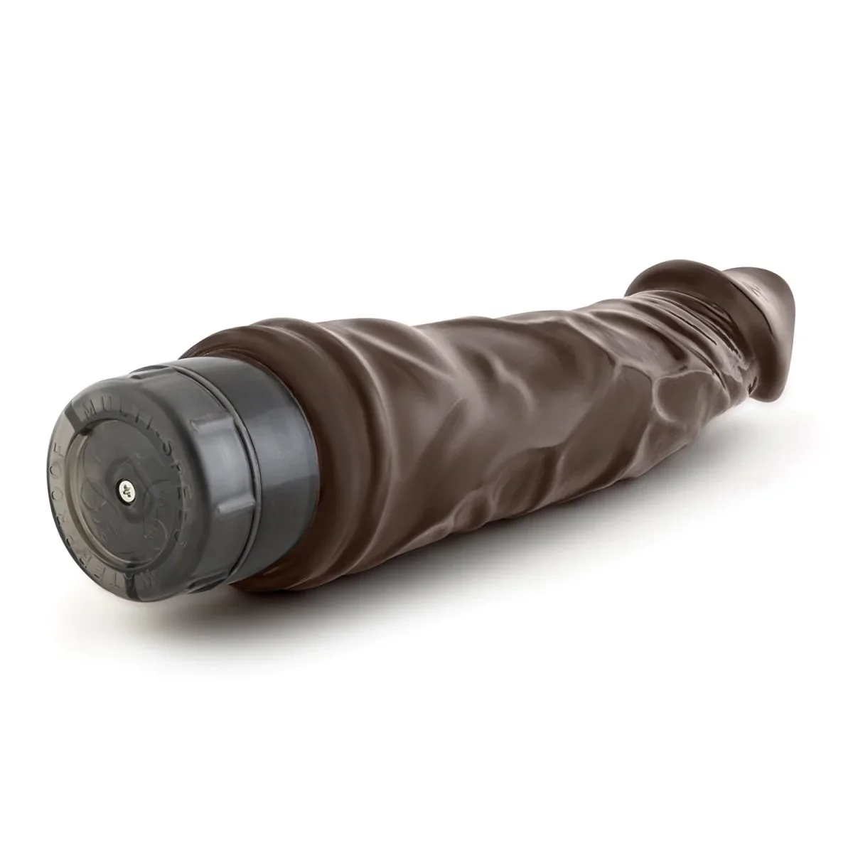 Dr. Skin Cock Vibe 6 Realistic Chocolate 9-Inch Long Vibrating Dildo - Image 7