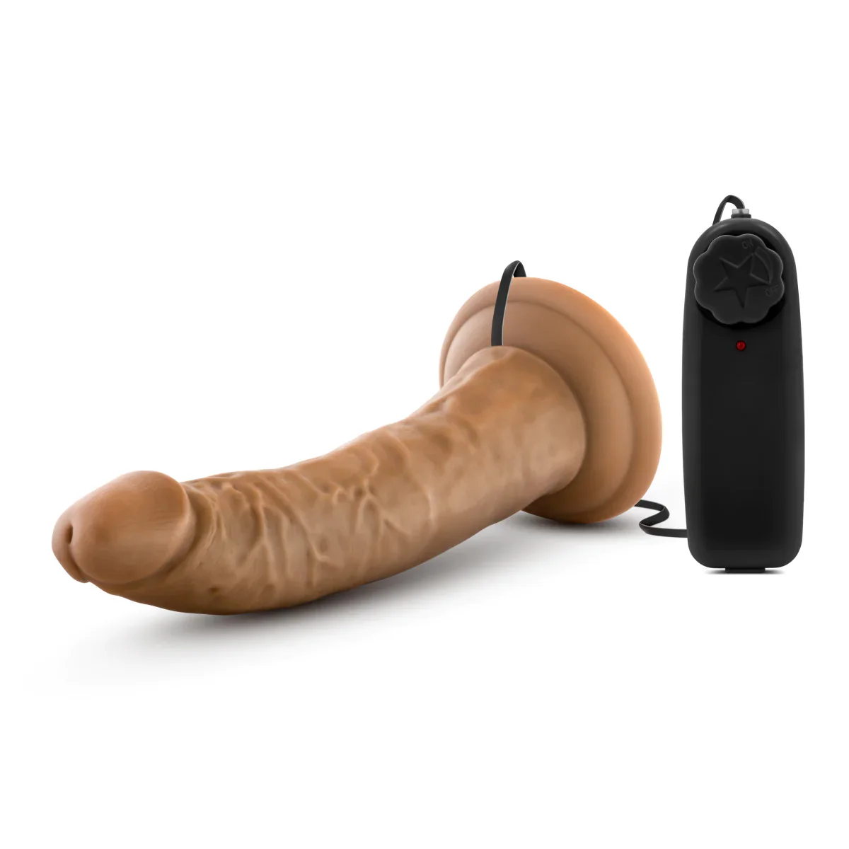 Dr. Skin Dr. Dave Realistic Mocha 7.5-Inch Vibrating Dildo - Image 6