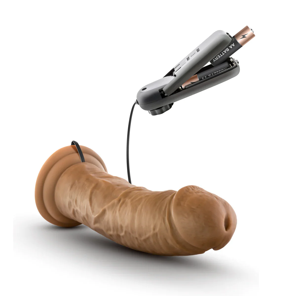 Dr. Skin Dr. Joe Realistic Mocha 8-Inch Long  Vibrating Dildo - Image 4