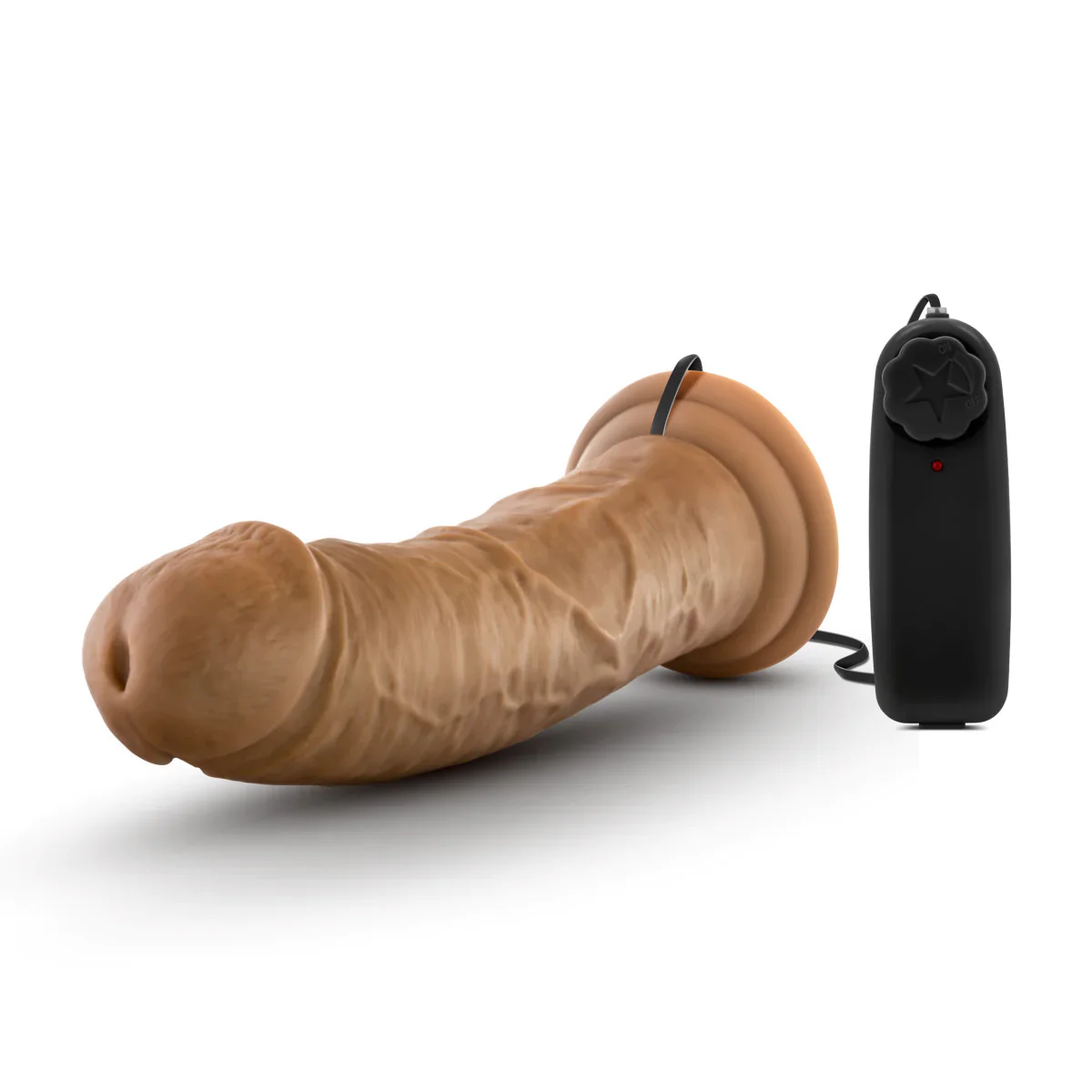 Dr. Skin Dr. Joe Realistic Mocha 8-Inch Long  Vibrating Dildo - Image 6