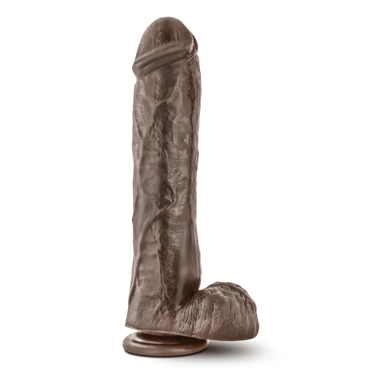 Dr. Skin Mr. Savage Realistic Chocolate 11-Inch Long Dildo - Image 6